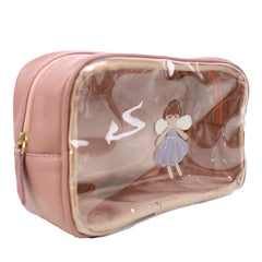 Necessaire Anne Beach Fadinha em Couro e Vinil Personalizada