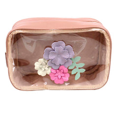 Necessaire Anne Beach Le Jardin em Couro e Vinil Personalizada
