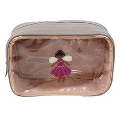 Necessaire Anne Beach Fadinha em Couro e Vinil Personalizada