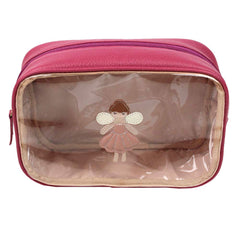 Necessaire Anne Beach Fadinha em Couro e Vinil Personalizada