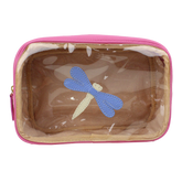Necessaire Anne Beach Libélula em Couro e Vinil Personalizada