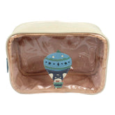 Necessaire Anne Beach Balão Otto em Couro e Vinil Personalizada