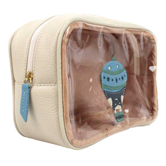 Necessaire Anne Beach Balão Otto em Couro e Vinil Personalizada