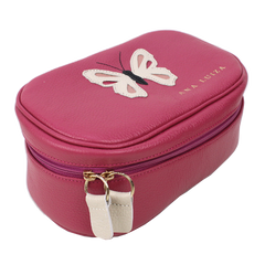 Necessaire Aurora G Borboleta em Couro Personalizada