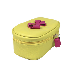 Necessaire Aurora P Laço em Couro Personalizada