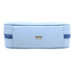 Necessaire Bela Laço Rococó Azul Bebê com Rosa Blush Pronta Entrega