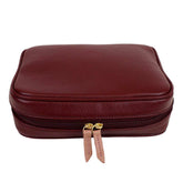 Necessaire Bela Burgundy Liso com Algodão Doce Liso Pronta Entrega