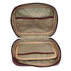 Necessaire Bela Burgundy Liso com Algodão Doce Liso Pronta Entrega