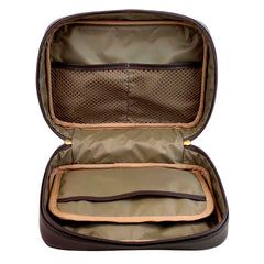 Necessaire Bela Laço Rococó Café com Dourado Pronta Entrega