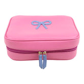 Necessaire Bela Laço Rococó Rosa Orqídea com Sky Pronta Entrega