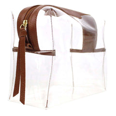 Necessaire Crystal Birthday M Caramelo Liso Pronta Entrega