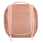 Necessaire Bruna Algodão Doce Liso com Rosa Chá Pronta Entrega