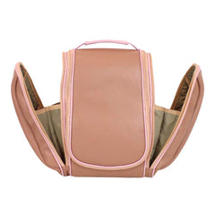 Necessaire Bruna Algodão Doce Liso com Rosa Chá Pronta Entrega