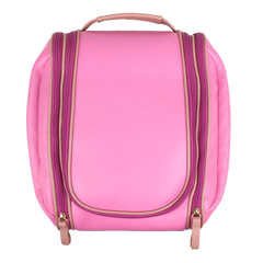 Necessaire Bruna Rosa Orquídea com Algodão Doce Liso Pronta Entrega