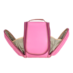 Necessaire Bruna Rosa Orquídea com Algodão Doce Liso Pronta Entrega