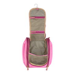 Necessaire Bruna Rosa Orquídea com Algodão Doce Liso Pronta Entrega