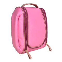 Necessaire Bruna Rosa Orquídea com Algodão Doce Liso Pronta Entrega