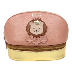 Necessaire Charlotte Leoa em Couro Personalizada