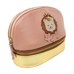 Necessaire Charlotte Leoa em Couro Personalizada