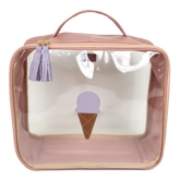 Necessaire Crystal G Gelato em Couro e Vinil Personalizado