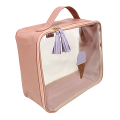 Necessaire Crystal G Gelato em Couro e Vinil Personalizado