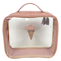 Necessaire Crystal G Gelato em Couro e Vinil Personalizado
