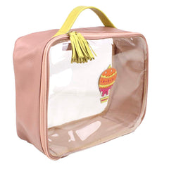 Necessaire Crystal G Balão Sarah em Couro e Vinil Personalizado