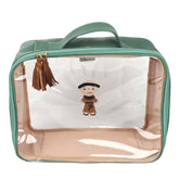 Necessaire Crystal G Santo Antônio em Couro e Vinil Personalizado