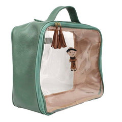 Necessaire Crystal G Santo Antônio em Couro e Vinil Personalizado