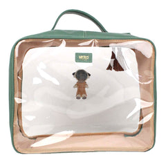 Necessaire Crystal G Santo Antônio em Couro e Vinil Personalizado