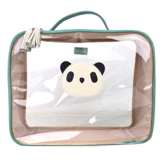 Necessaire Crystal G Little Panda em Couro e Vinil Personalizado