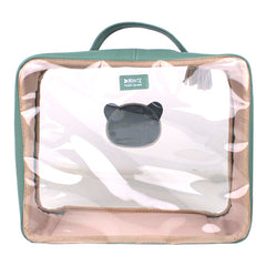 Necessaire Crystal G Little Panda em Couro e Vinil Personalizado