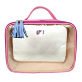 Necessaire Crystal G Rosa Orquídea com Sky Pronta Entrega