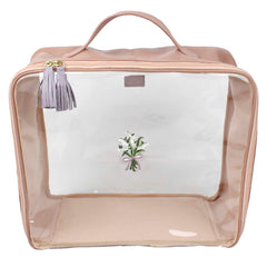 Necessaire Crystal GG Bordado Muguet em Couro e Vinil Personalizado