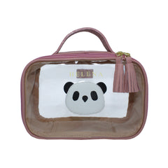 Necessaire Crystal P Little Panda em Couro e Vinil Personalizado