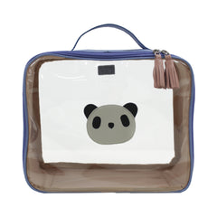 Necessaire Crystal G Little Panda em Couro e Vinil Personalizado
