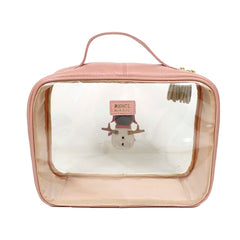 Necessaire Crystal M Boneco de Neve em Couro e Vinil Personalizado