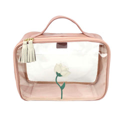 Necessaire Crystal M Tulipa em Couro e Vinil Personalizado
