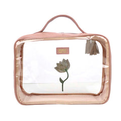 Necessaire Crystal M Tulipa em Couro e Vinil Personalizado