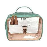 Necessaire Crystal M Santo Antônio em Couro e Vinil Personalizado