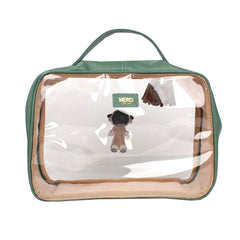 Necessaire Crystal M Santo Antônio em Couro e Vinil Personalizado