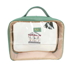 Necessaire Crystal M Bordado Carrossel em Couro e Vinil Personalizado