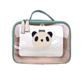 Necessaire Crystal M Little Panda em Couro e Vinil Personalizado