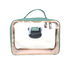 Necessaire Crystal M Little Panda em Couro e Vinil Personalizado