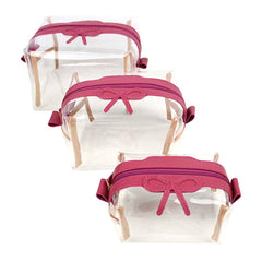 Kit Necessaire Matilde Crystal Laço Rococó em Couro Personalizado