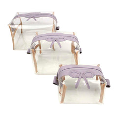 Kit Necessaire Matilde Crystal Laço Rococó em Couro Personalizado