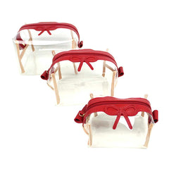 Kit Necessaire Matilde Crystal Laço Rococó em Couro Personalizado