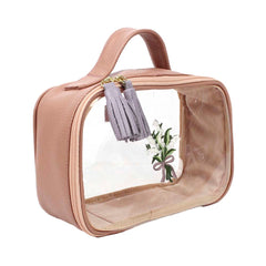 Necessaire Crystal P Bordado Muguet em Couro e Vinil Personalizado