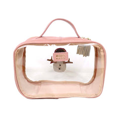 Necessaire Crystal P Boneco de Neve em Couro e Vinil Personalizado