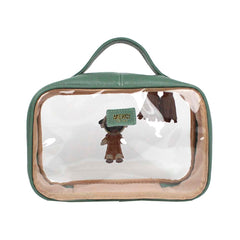 Necessaire Crystal P Santo Antônio em Couro e Vinil Personalizado